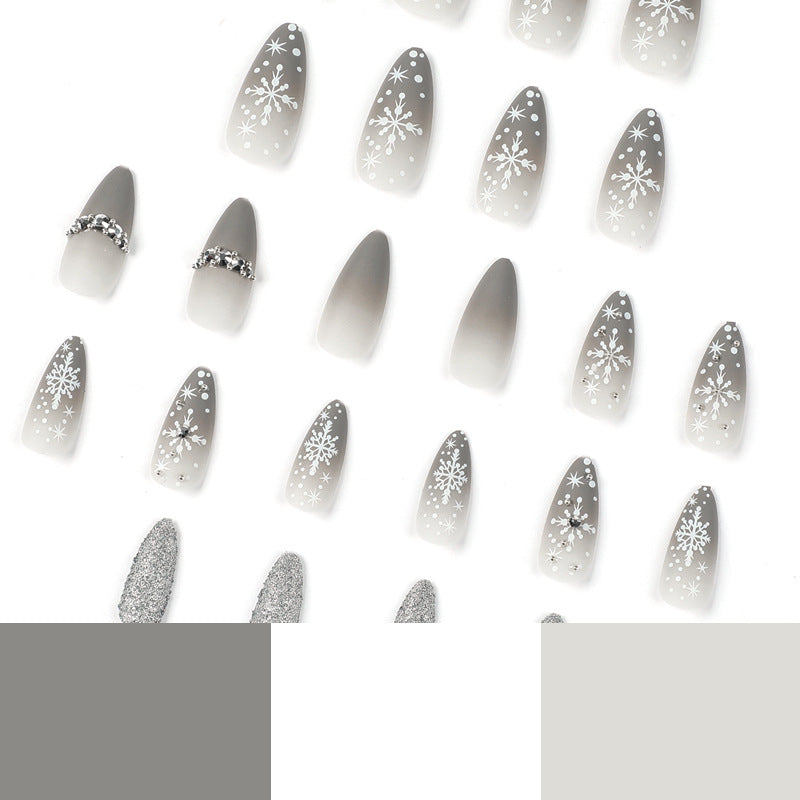 Wholesale Christmas Snowflake Rhinestone Glitter Nail Stickers